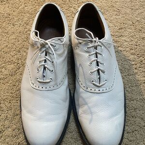 Classic White Leather Men's Shoes